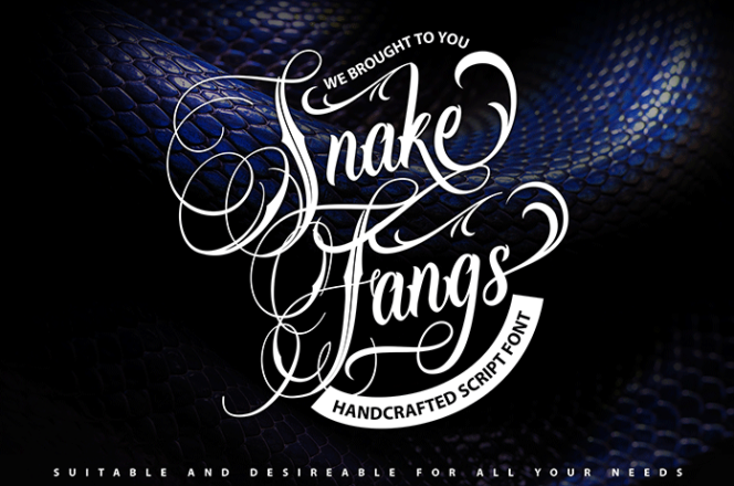 Snake Fangs Script Font