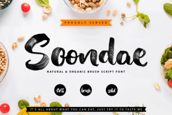 Soondae Natural Brush Font