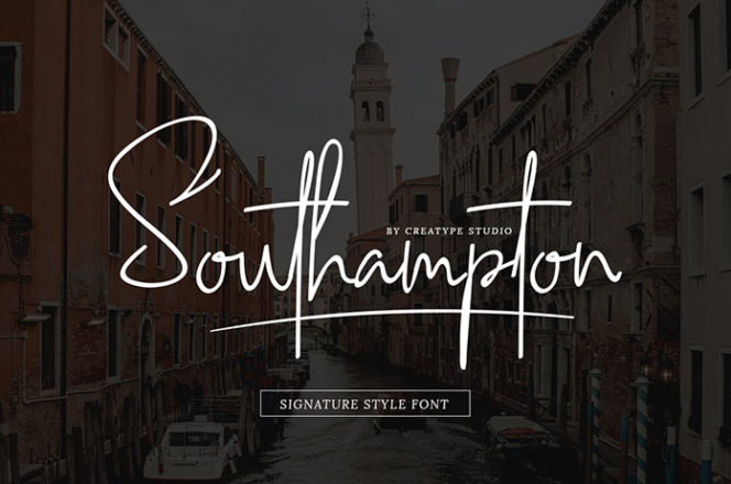 Southampton Signature Font