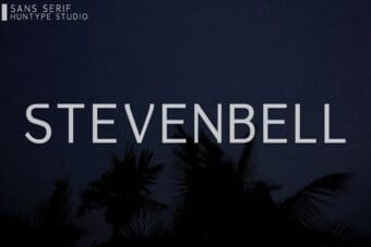 Stevenbell Sans Serif Font