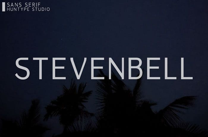 Stevenbell Sans Serif Font