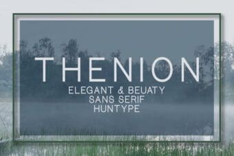 Thenion Sans Serif Font