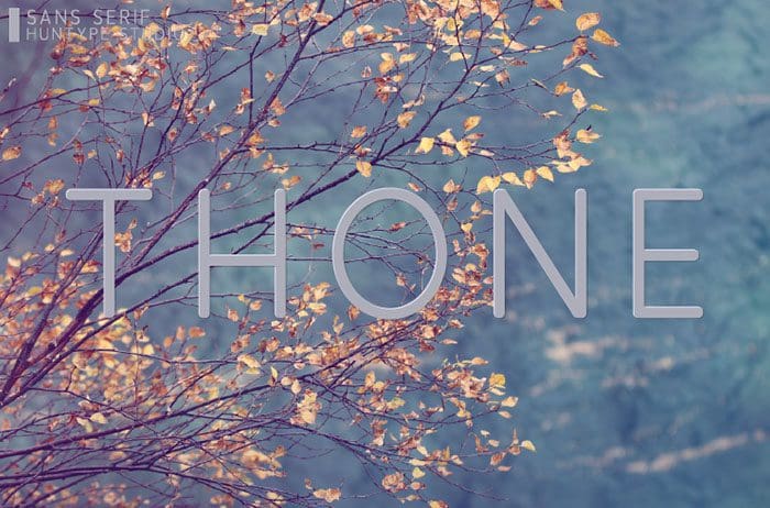 Thone Sans Serif Font