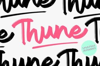 Thune Bold Brush Font