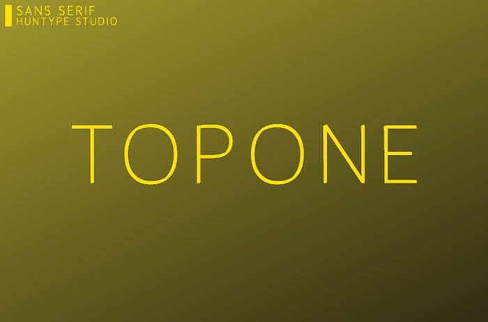 Topone Sans Serif Font