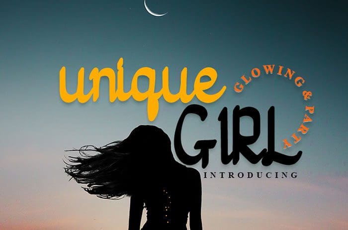 Unique Girl Handwritten Font