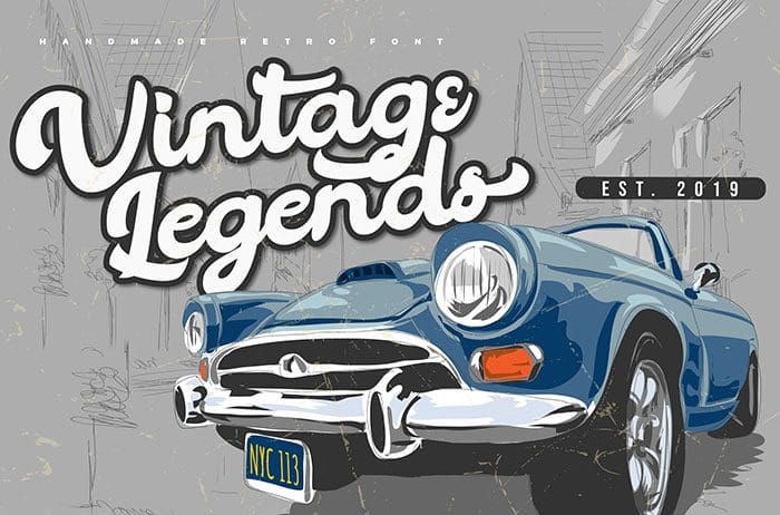 Vintage Legends Handwritten Font