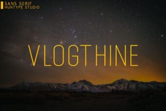 Vlogthine Sans Serif Font