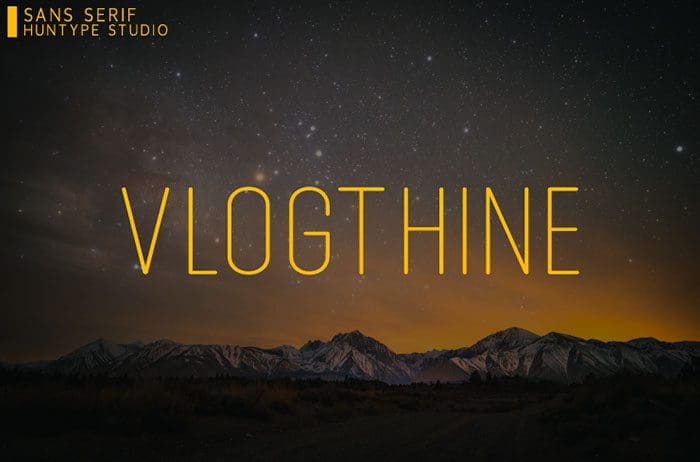 Vlogthine Sans Serif Font