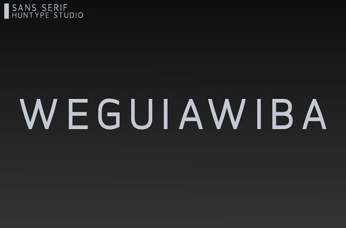 Weguiawiba Sans Serif Font