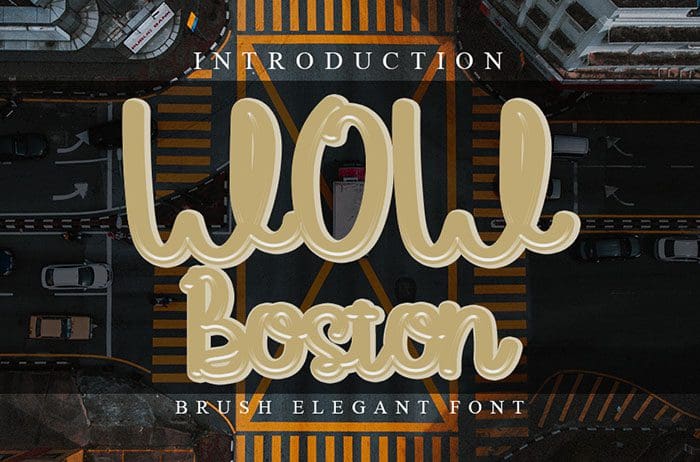 WoW Boston Handwritten Font