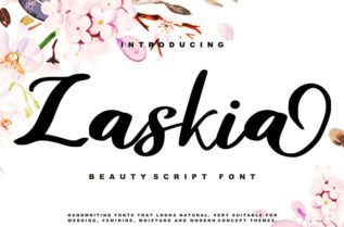Zaskia Beauty Script Font