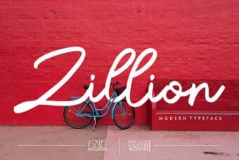 Zillion Modern Script Font