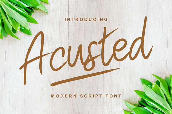 Acusted Script Font