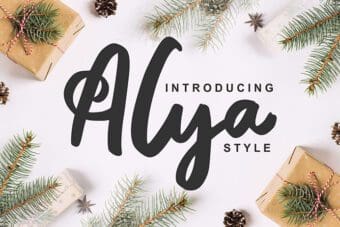 Alya Brush Font