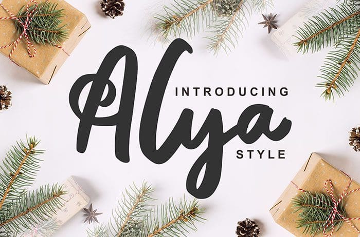 Alya Brush Font
