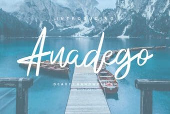 Anadego Handwritten Font