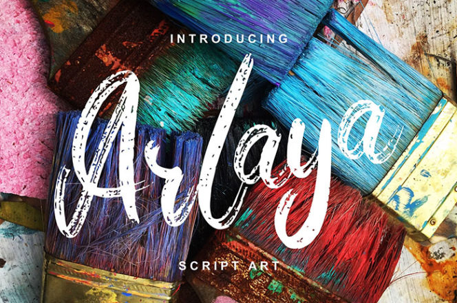 Arlaya Script Art Font