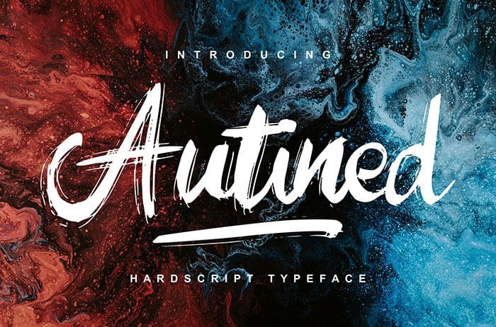 Autined Script Font