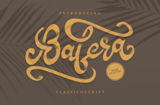 Bafera Classico Script Font