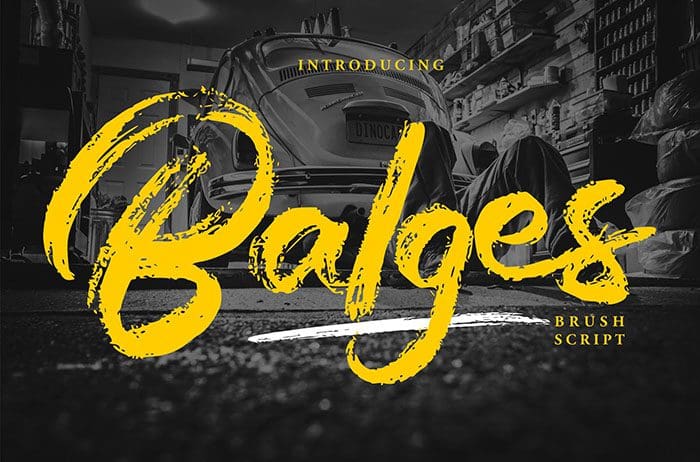 Balges Brush Font