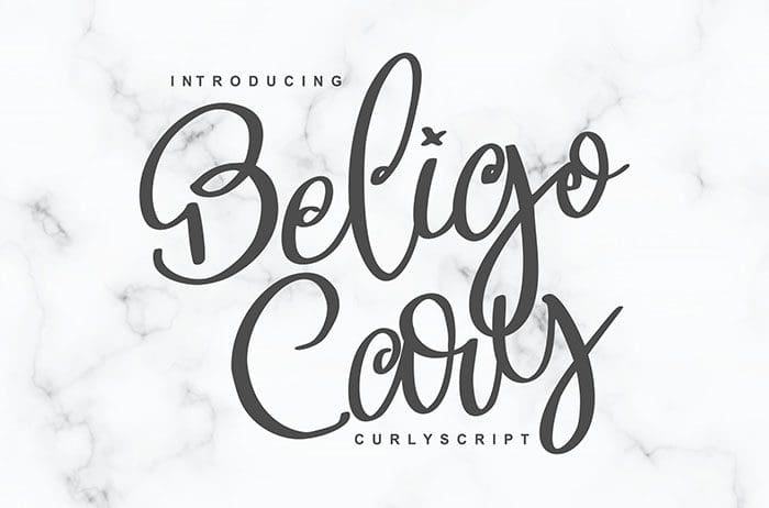 Beligo Cary Script Font