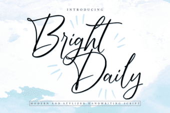 Bright Daily Script Font