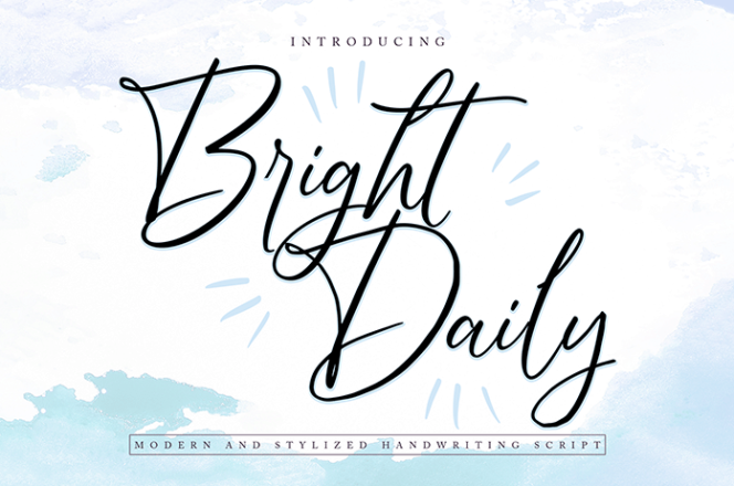Bright Daily Script Font