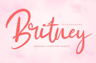 Britney Script Font