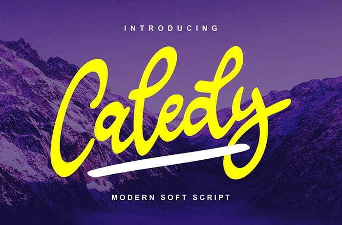 Caledy Script Font