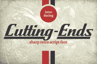 Cutting Ends Retro Font
