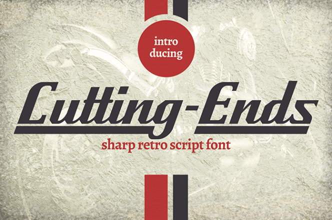 Cutting Ends Retro Font