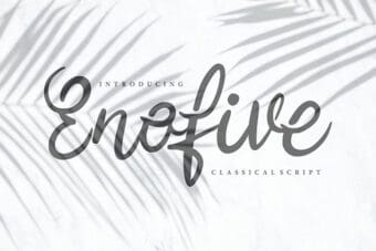 Enofive Classical Script Font