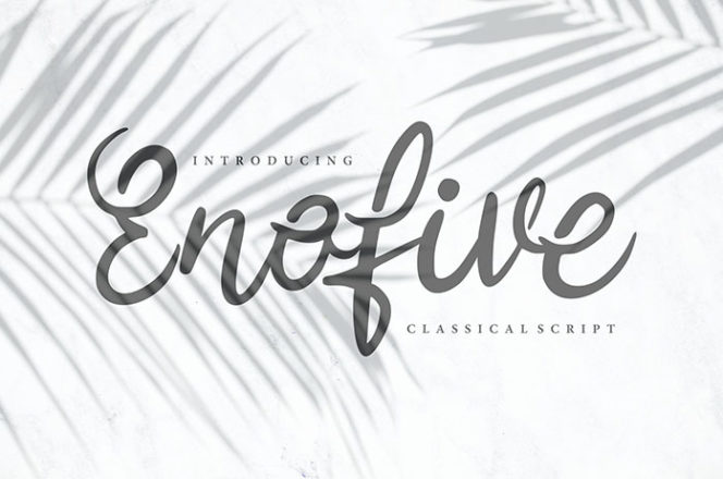 Enofive Classical Script Font