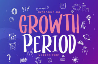 Growth Period Display Font