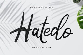 Hatedo Script Font