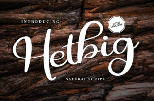 Hetbig Natural Script Font