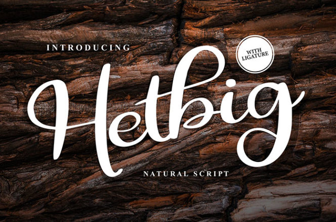 Hetbig Natural Script Font