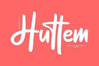 Huttem Script Font