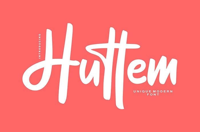 Huttem Script Font