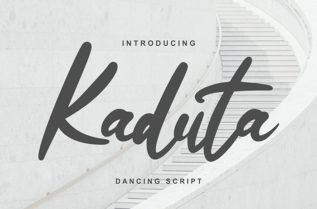 Kaduta Dancing Script Font