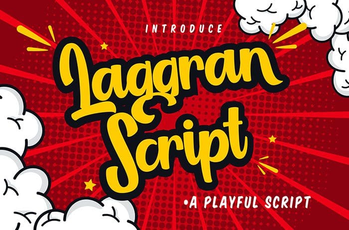 Laggran Playful Script Font