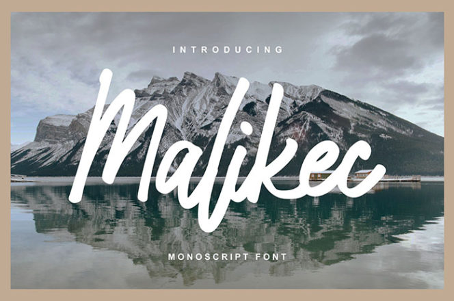 Malikec Mono Script Font