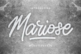 Mariose Script Font