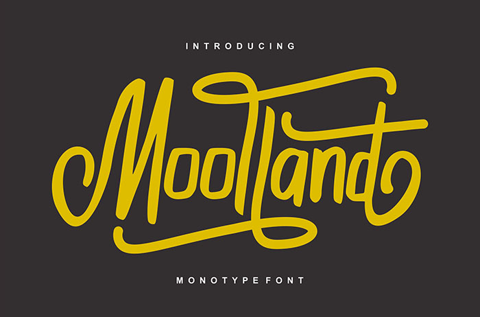 Moolland Display Font - Fancy Fonts
