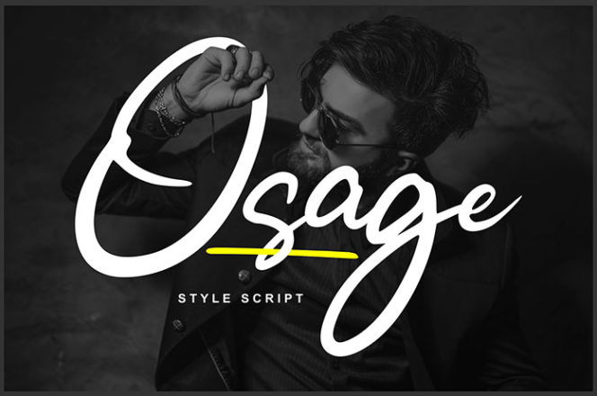 Osage Style Script Font