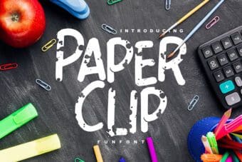 Paper Clip Decorative Font