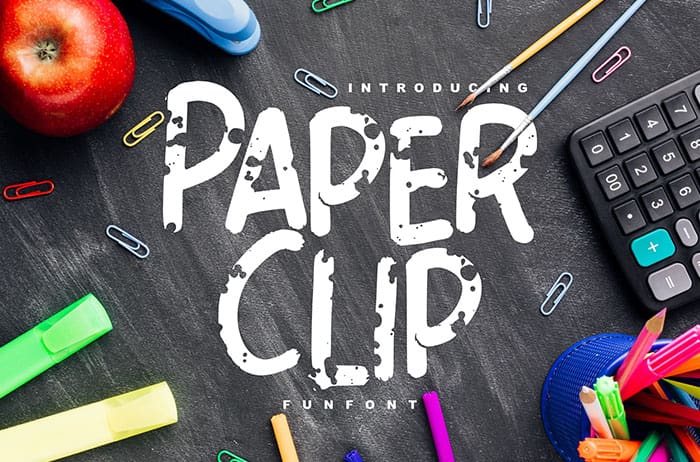 Paper Clip Decorative Font