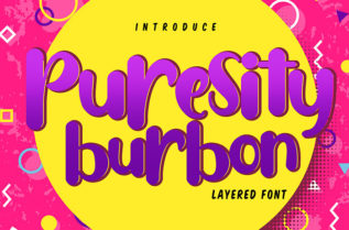 Puresity Burbon Display Font