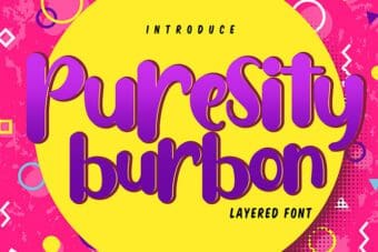 Puresity Burbon Display Font